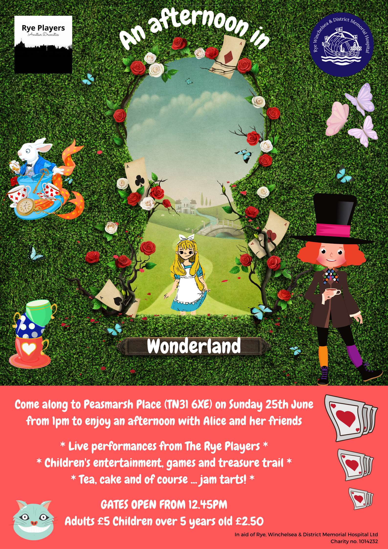Flyer for An Afternoon in Wonderland