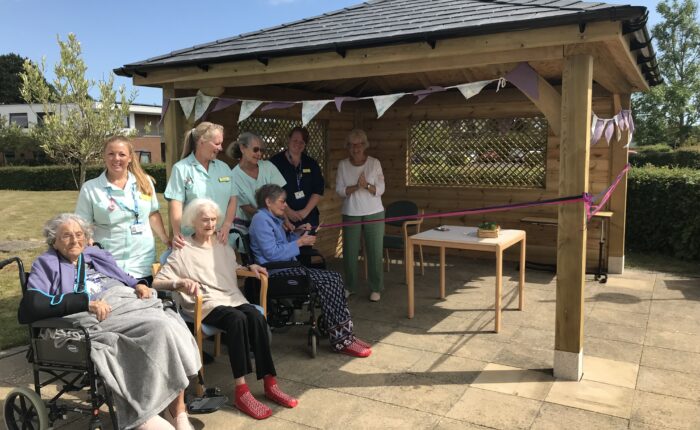 The gazebo opening ceremony