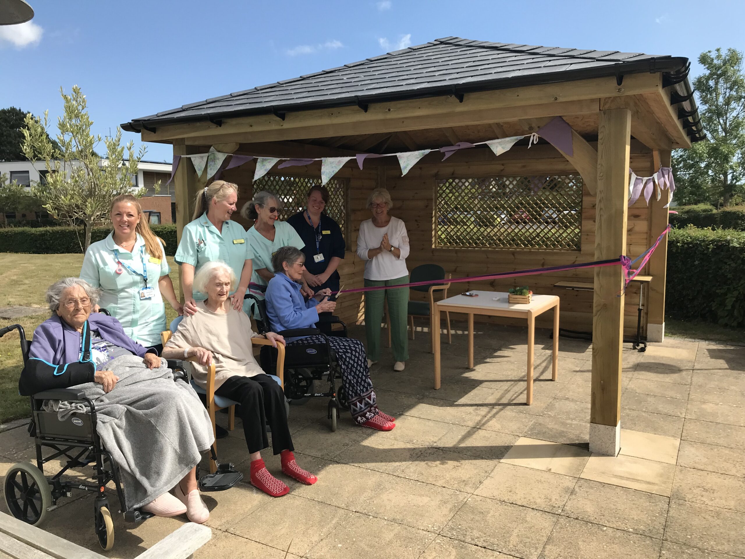 The gazebo opening ceremony