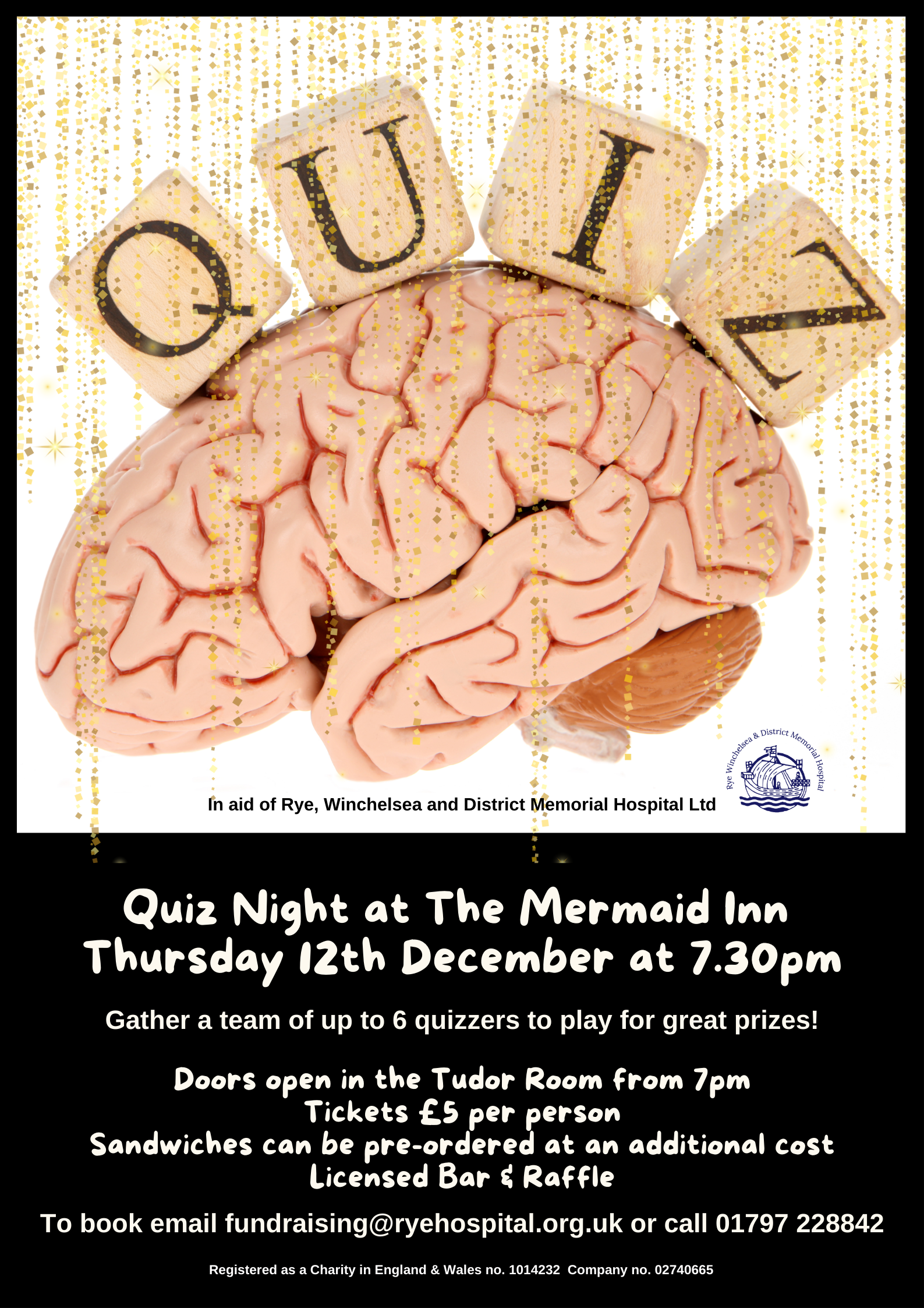 Details of quiz night on 12th December