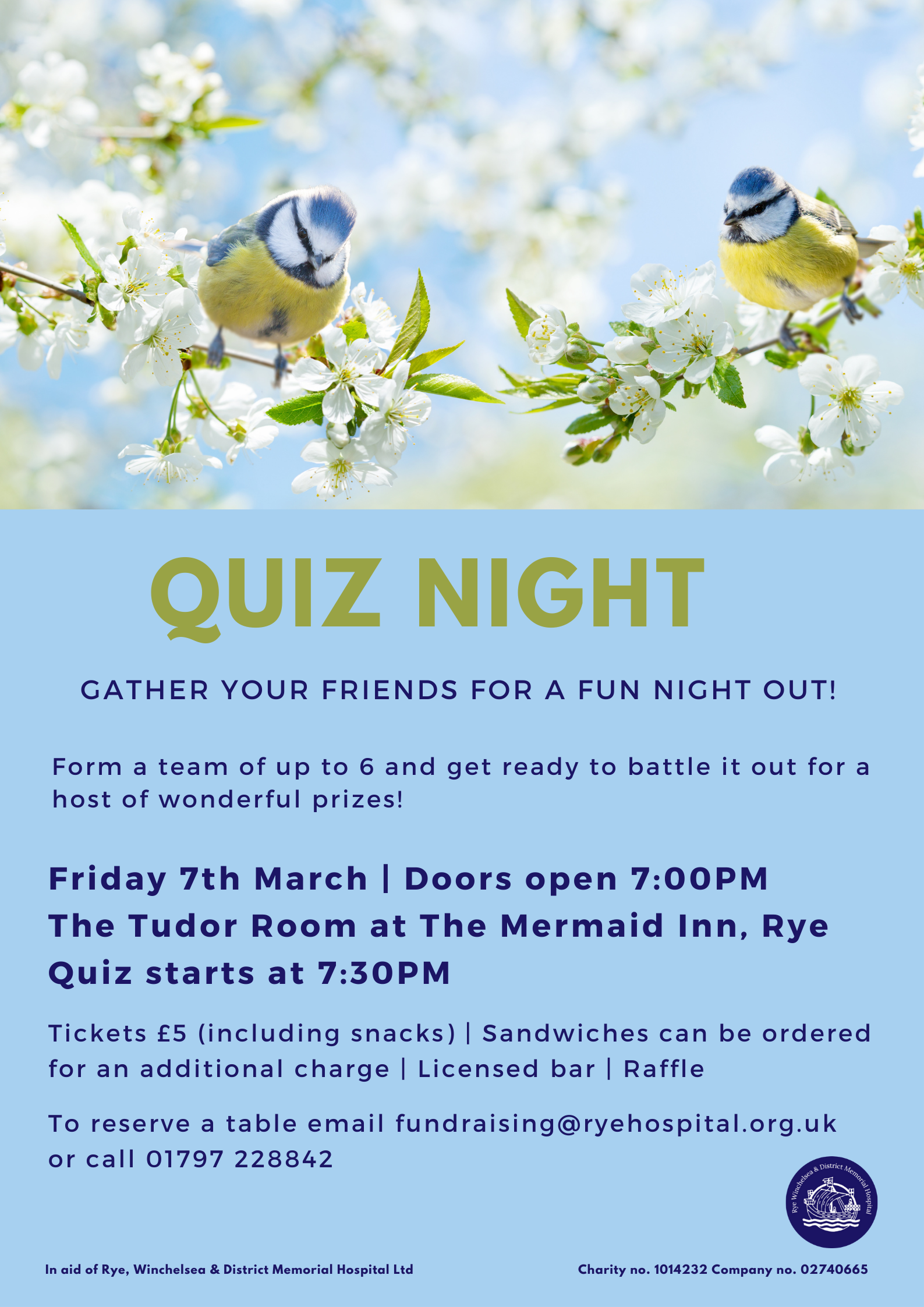 Quiz Night flyer